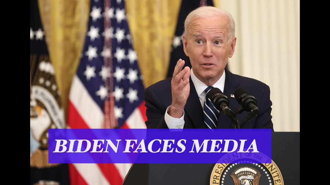 Biden Holds First Formal News Conference At The White House ︳拜登举行上任后首次 ...