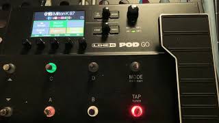 ToneGarage TV, Line Go Pod Go , preset and stomp modes