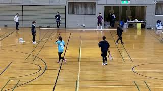 猫’s arkミニテニス交流会2023     女W決勝戦　河原・中尾　vs     島影・矢野