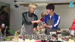 💜Jin & RM💜 cooking moments.