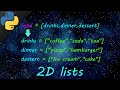 Python 2D lists 📎