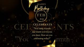 February 2 Birthday Shoutout! 🎂 Wishing You a Fantastic Day!  #shorts #