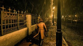 Walking in Rain and Thunderstorms | 3-Hour Relaxing Red Dead Redemption 2 ASMR Ambience