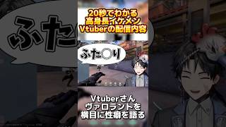 20秒で分かる！高身長イケメンVtuberの配信内容 #vtuber #shorts #明越千桐 #valorant