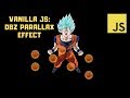 Vanilla Javascript: DBZ Parallax Effect