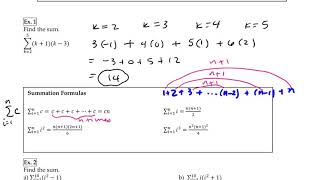 4 2 day 1 Sigma Notation Video Notes
