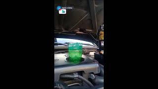 filling new motor oil montero sport