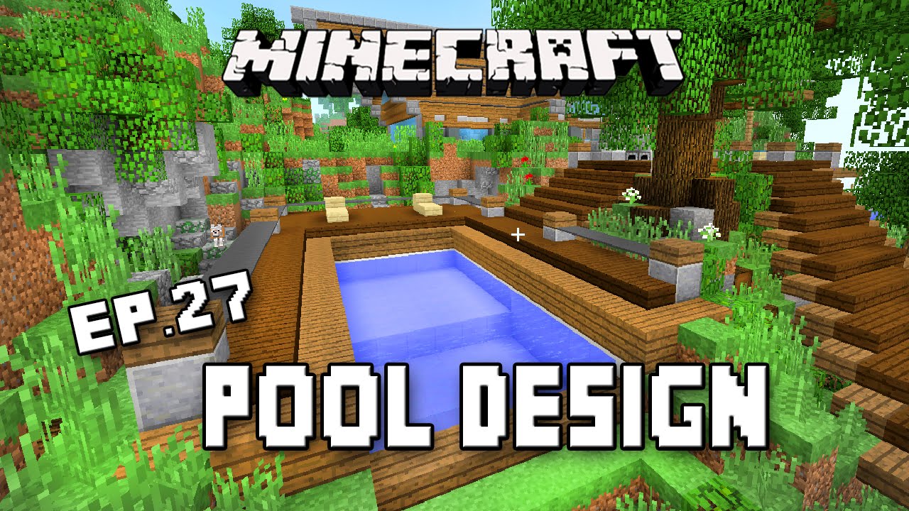 Minecraft Tutorial How To Make A Modern Swimming Pool Design Scarland