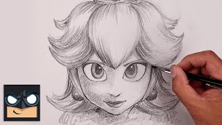 How To Draw Princess Peach | Super Mario Sketch Tutorial