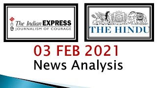 03 Feb 2021|| news analysis || the hindu || the indian express