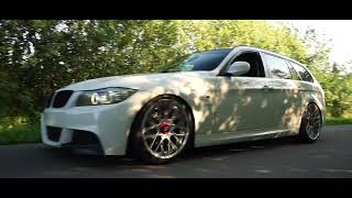 White BMW E91 Static DeepSeaCrew Cinematic Rotiform 4K