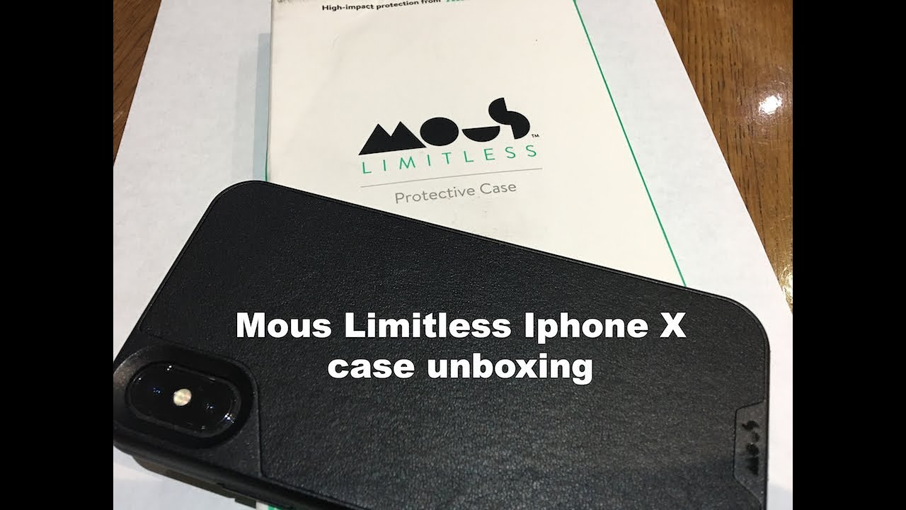 Mous Iphone X Case Black Leather Unboxing - YouTube