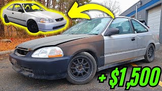 How I Flipped A Civic For $1,000+ Profit! | Trade/Flip to Dream Car | EP 2!