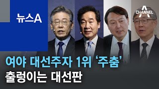 여야 대선주자 1위 ‘주춤’…출렁이는 대선판 | 뉴스A