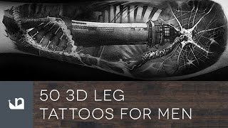 50 3D Leg Tattoos For Men