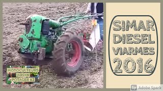 motoculteur Simar 46DDZ diesel concours de labour Viarmes 2016