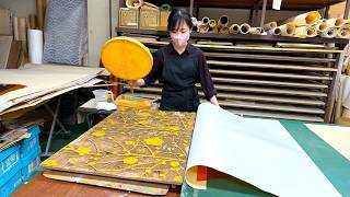 Incredible 1,300-Year-Old Japanese Technique: Handcrafting Contemporary Art Panels.