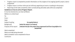 Management Communication N4 (Reports - Lesson 6 - Module 11 - Part B) - Ms. P.J Mbele