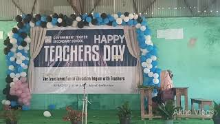 Teacher's Day Informal session Singing Part.G.H.S.S Phek Town.@akhovlogs .