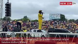 LIVE: CCC president Nelson Chamisa addresses party supporters in Mutare