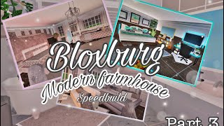 Bloxburg modern farmhouse/mansion speedbuild part 3