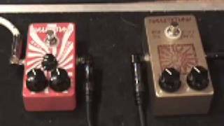 Analogman Sunface BC-108 and Peppermint Fuzz guitar effects pedal demo w/ Les Paul \u0026 Marshall