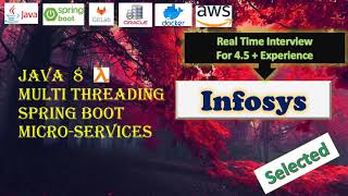 INFOSYS || Selected || Core Java || Spring boot || Microservices || Real Time Java Interview