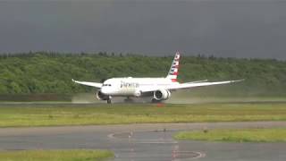 【成田空港】強烈水しぶき！雨の日の着陸＆豪快逆噴射18連発（全編再撮影）