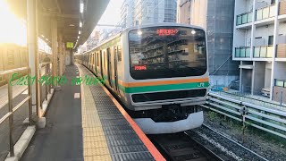 E231系1000番台 U501編成 普通小田原行き 尾久駅発車