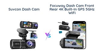 🚗 SUVCON 3 Channel Dash Cam vs. FOCUWAY Front Rear Dual Cam 📹