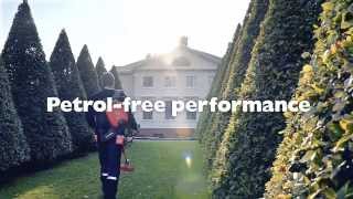 Professional battery-powered grass trimmers, chainsaws and hedgetrimmers from Husqvarna