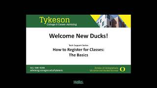 Registration Basics: "Search Classes"