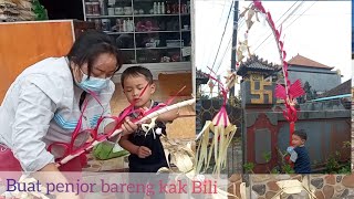 Buat Penjor Bareng kak Billi || Generasi Penerus Budaya Bali ||Balinese Culture