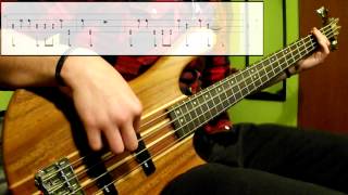 Gorillaz - Feel Good Inc. (Bass Cover) (Play Along Tabs In Video)