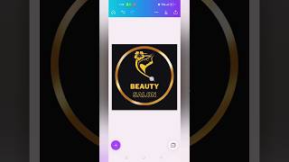 Beauty Salon logo design in Canva in mobile phone #design #designer #graphicdesign #editing #edit