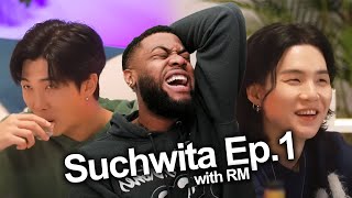 Never Let RM Get DRUNK With Suga! (Suchwita Ep.1 with Suga & RM Reaction!)