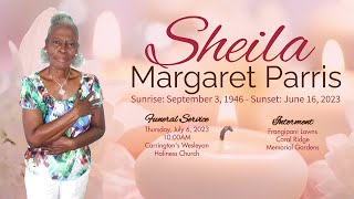 A Service Of Thanksgiving For The Life Of Sheila Margaret Parris.