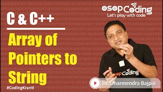 Array of pointers to string | Finding length of strings using pointer | DSA Basics - #Lecture122