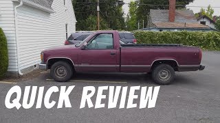 1994 Chevrolet Cheyenne C1500 (C/K Series) Review: Engines, Configuration, Towing Capacity, Mileage