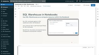 SQL Warehouses in Notebooks