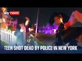 Teenage boy dies after being shot by police in New York