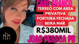 R$380mil EXCLUSIVIDADE FLAT COM ÁREA PRIVATIVA PORTEIRA FECHADA  BEIRA MAR CABO BRANCO JOÃO PESSOA