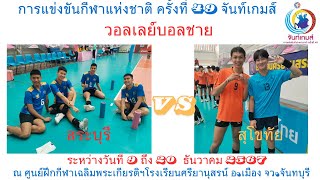 วอลเลย์บอลชาย/ สระบุรี / พบ / สุโขทัย  / รอบแรก