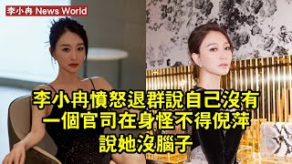 李小冉憤怒退群說自己沒有一個官司在身，怪不得倪萍說她沒腦子 #李小冉 #lixiaoran #lixiaoran李小冉