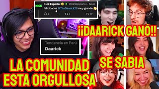 STREAMERS REACCIONAN A DAARICK GANANDO EN LOS SQUID, DAARICK MIRA SU COMUNIDAD Y TODOS CELEBRAN