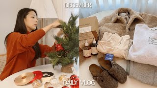 eng) 일상 vlog. 월동준비 언박싱/크리스마스 트리 만들기/겨울 찐추천템 쇼핑 하울/데일리룩/겨울 이겨내기/일상 브이로그