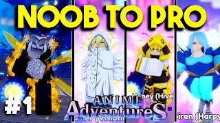 NOOB TO PRO Starting Over Again In Anime Adventures! Episode #1