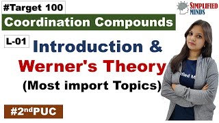 2nd PUC Chemistry | Coordination Compounds L01 | Introduction & Werner's theory