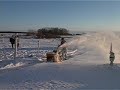 sneeuwruimen op de boerderij