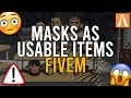 MASKS AS USABLE ITEMS IN FIVEM | PROJECT ROGUE | https://discord.gg/projectrogue